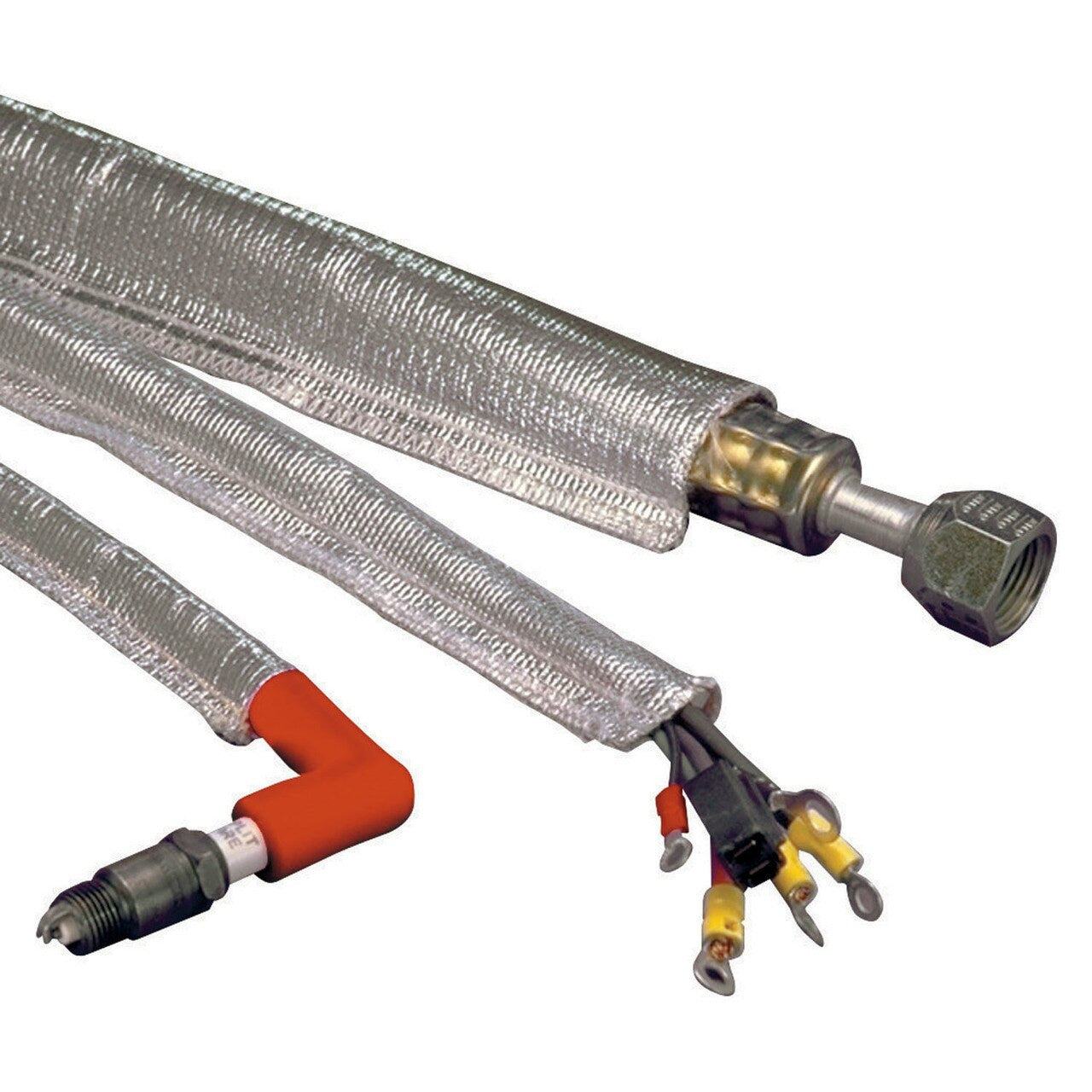 Heat Sheathâ„¢ Aluminized Sleeving - 3/4" x 50' Front View