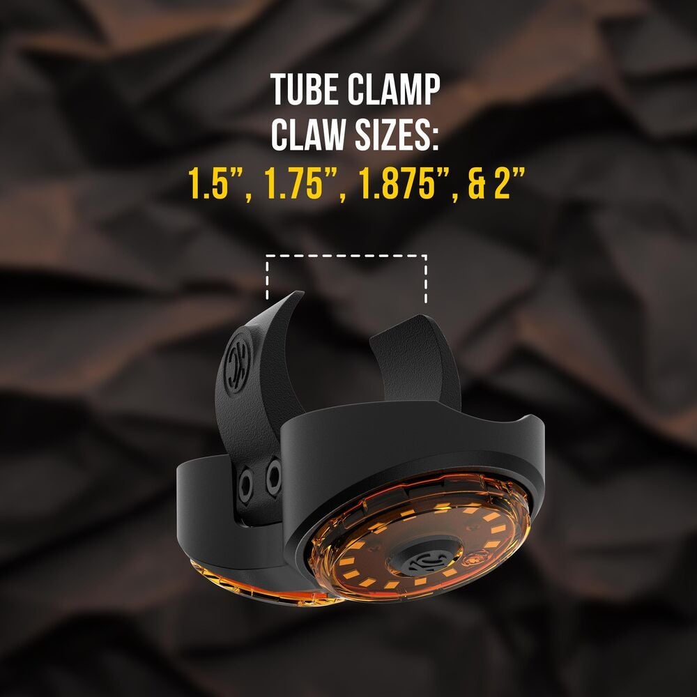 Dual Cyclone Dome Light Tube Clamp Claw Bundle - For Roll Cages