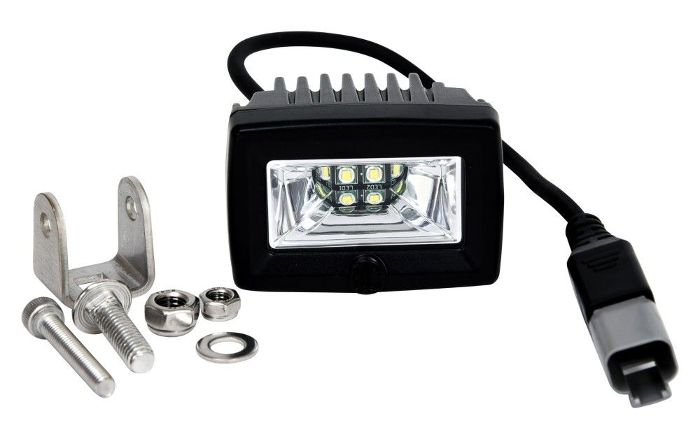 KC HiLites 2" C-Series C2 LED - 2-Light System - 20W Flood Beam Front View