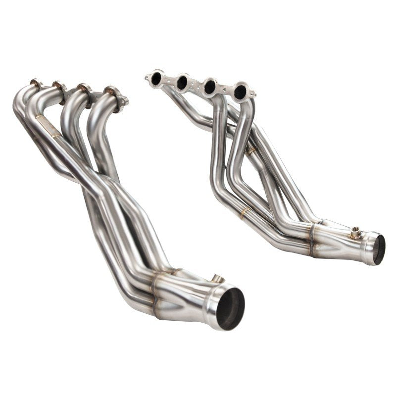 1-3/4" Stainless Headers For HEMI Swap. 2007-2018 Jeep Wrangler JK. Front View