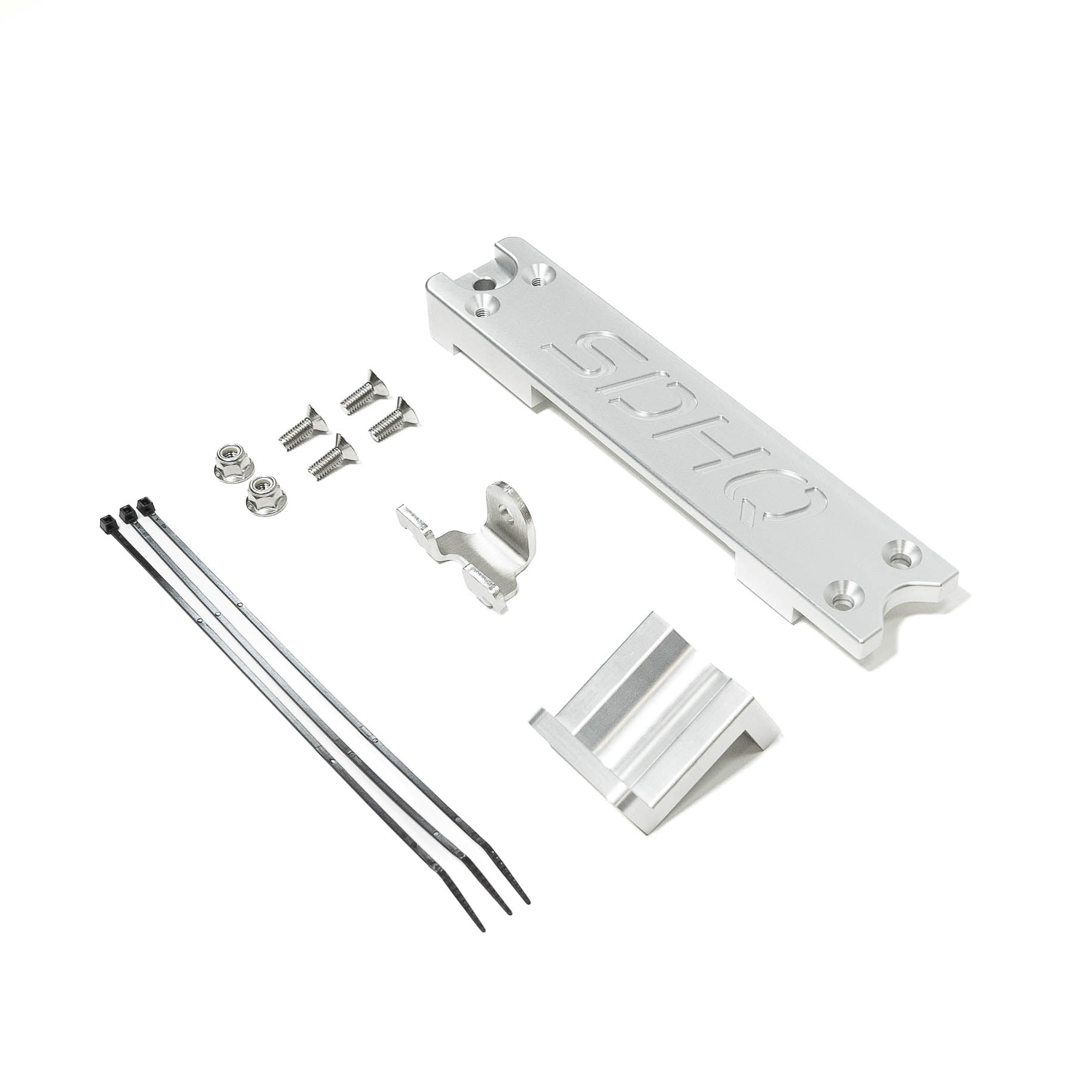 2017-2022 Ford Super Duty SDHQ Built Single Battery Billet Battery Hold Down Kit