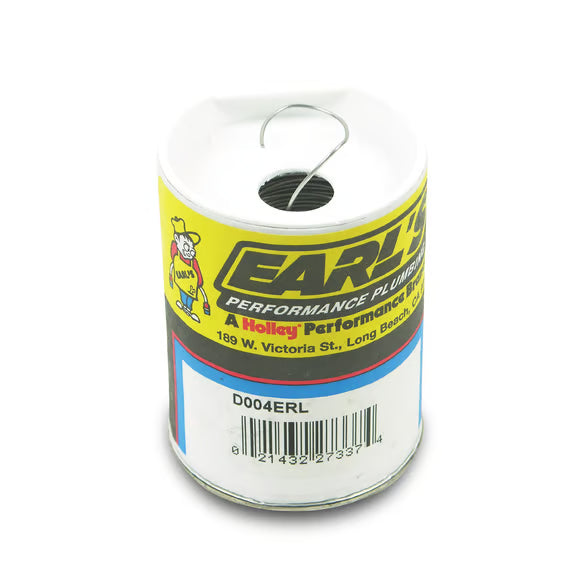Earl's Safety Wire .025" Diameter 302 Stainless Steel Front View White