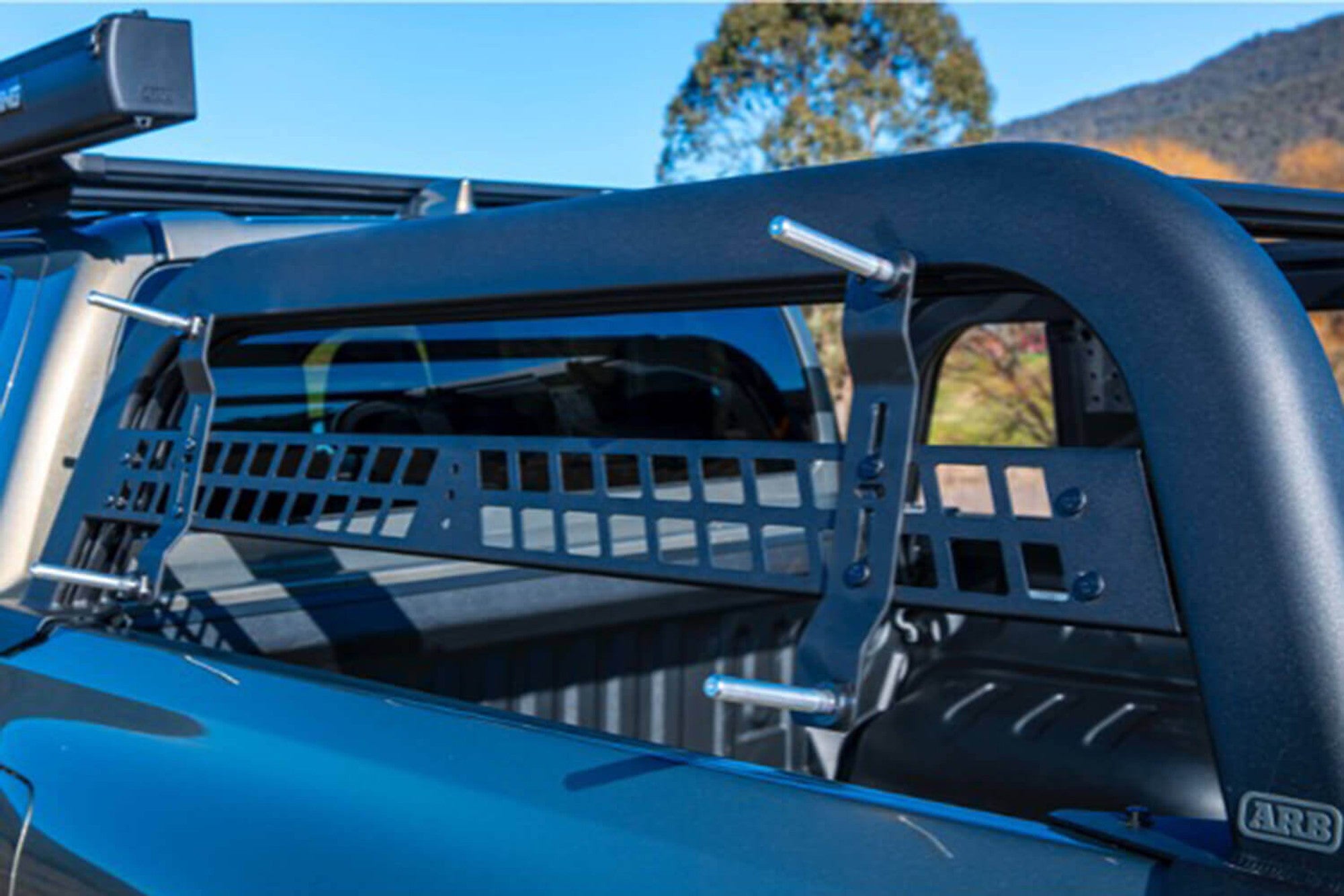 Bed Rack Recovery Board Mount Front View