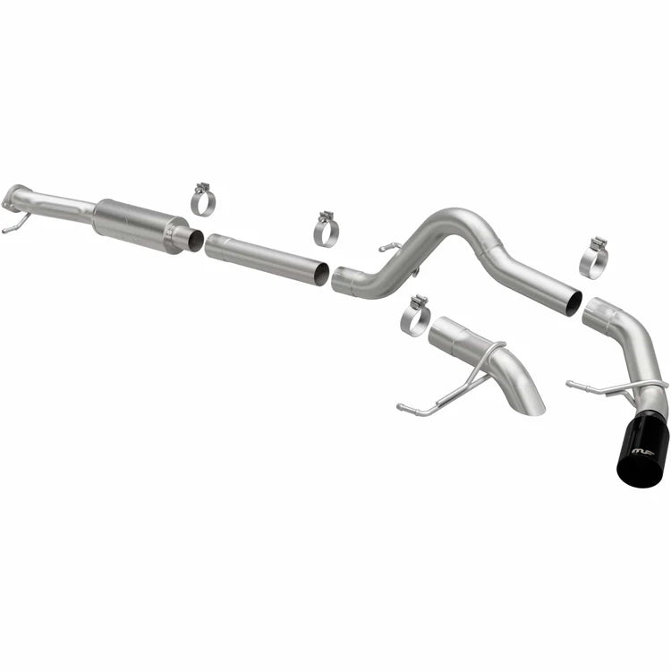 MagnaFlow 2021-2024 Ford Bronco Rock Crawler Series Cat-Back Performance Exhaust System Front View