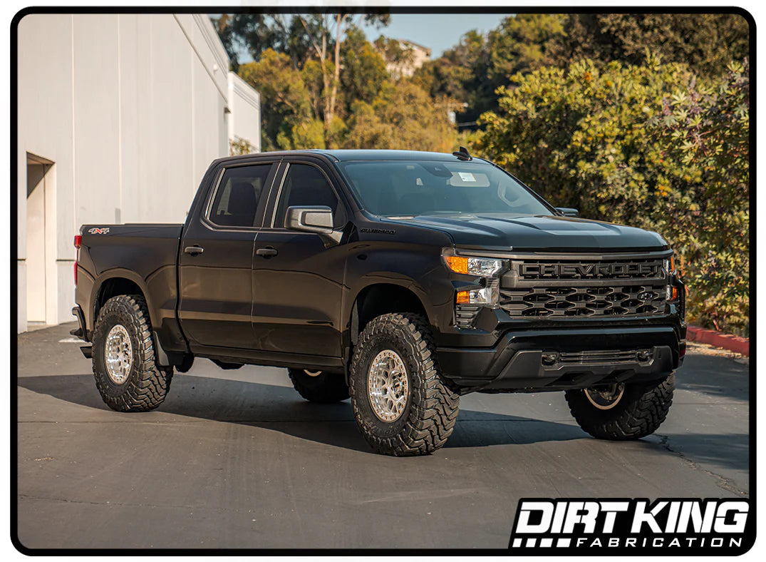 2019-2025 GM 1500 2.5 Smooth Body Shocks | DCA Piggyback Reservoir Front View