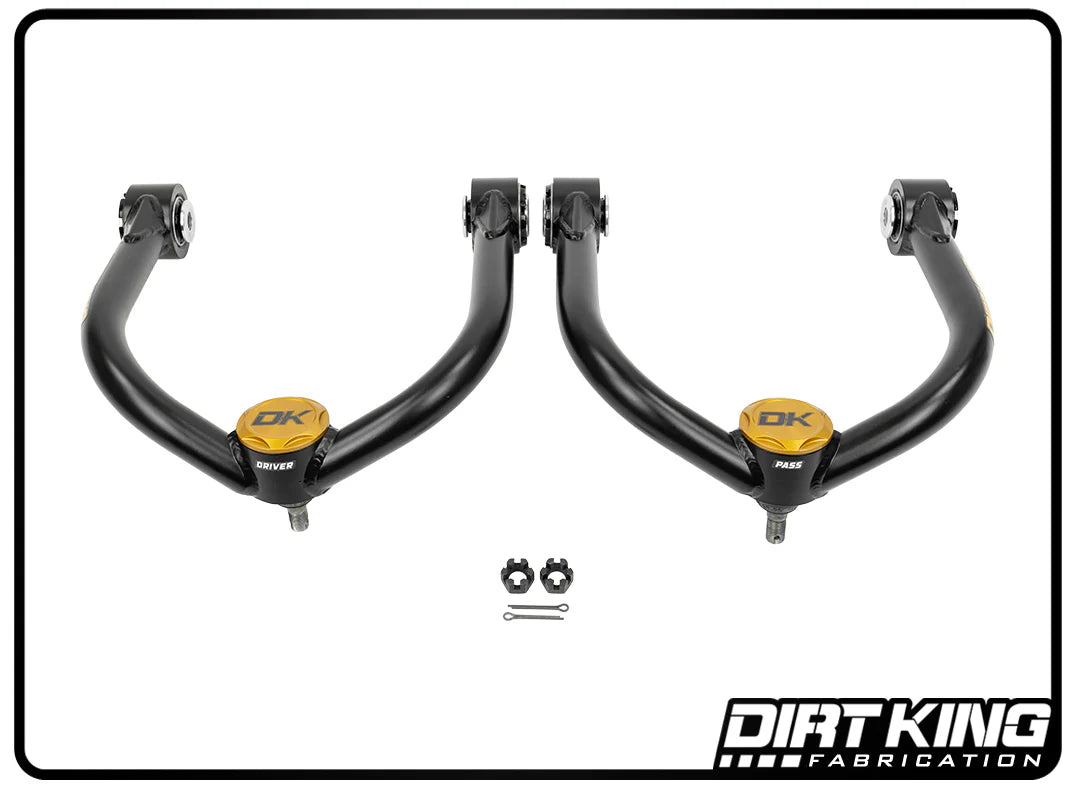 '04-23 Nissan Titan Dirt King 4130 Balljoint Upper Control Arm Kit Display of Included Parts