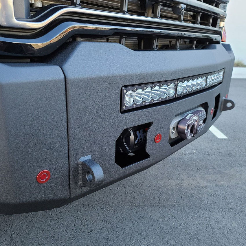 2020-2023 GMC SIERRA 2500/3500 ATTITUDE FRONT WINCH BUMPER Front View