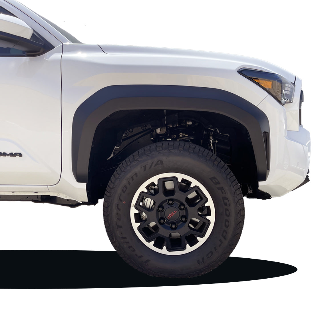 Radflo 2.5 Front Coilover Kit Toyota Tacoma 2024+ With Remote Reservoir And Compression Adjuster Extended For Use With Aftermarket Upper Control Arms 2.5″ Lift