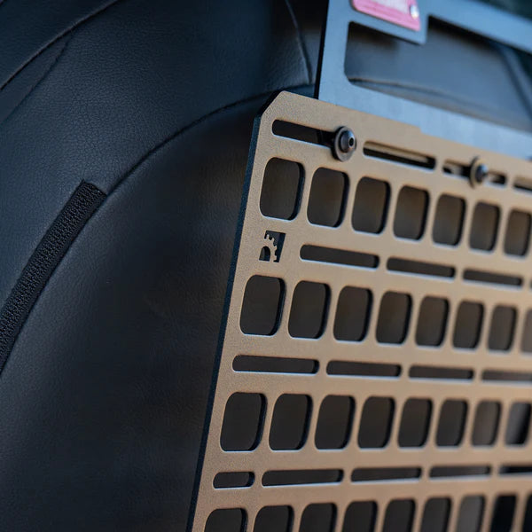 Seat Back Tech Plate MOLLE Kit Side View Black
