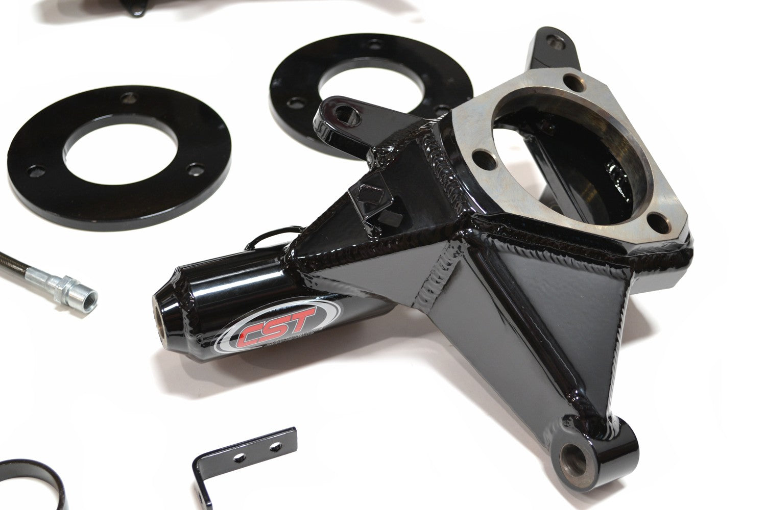 CST 07-18 GM 1500 2wd 3.5-5.5″ Stage 1 Suspension System (Cast Steel) Front View