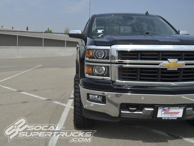 CST 07-18 GM 1500 2wd 3.5-5.5″ Stage 1 Suspension System (Cast Steel) Front View