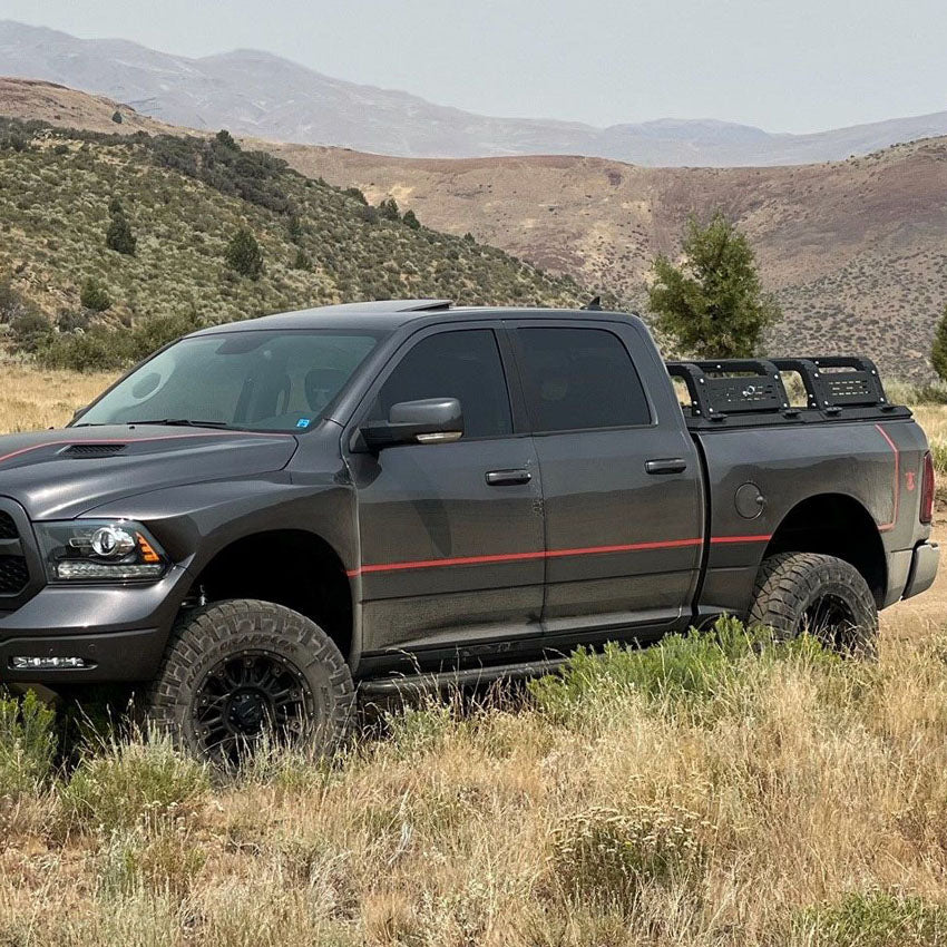 THORAX BED RACK SYSTEM- FITS DIAMOND BACK COVERS 2010-2018 RAM 1500/2500/3500 Front View