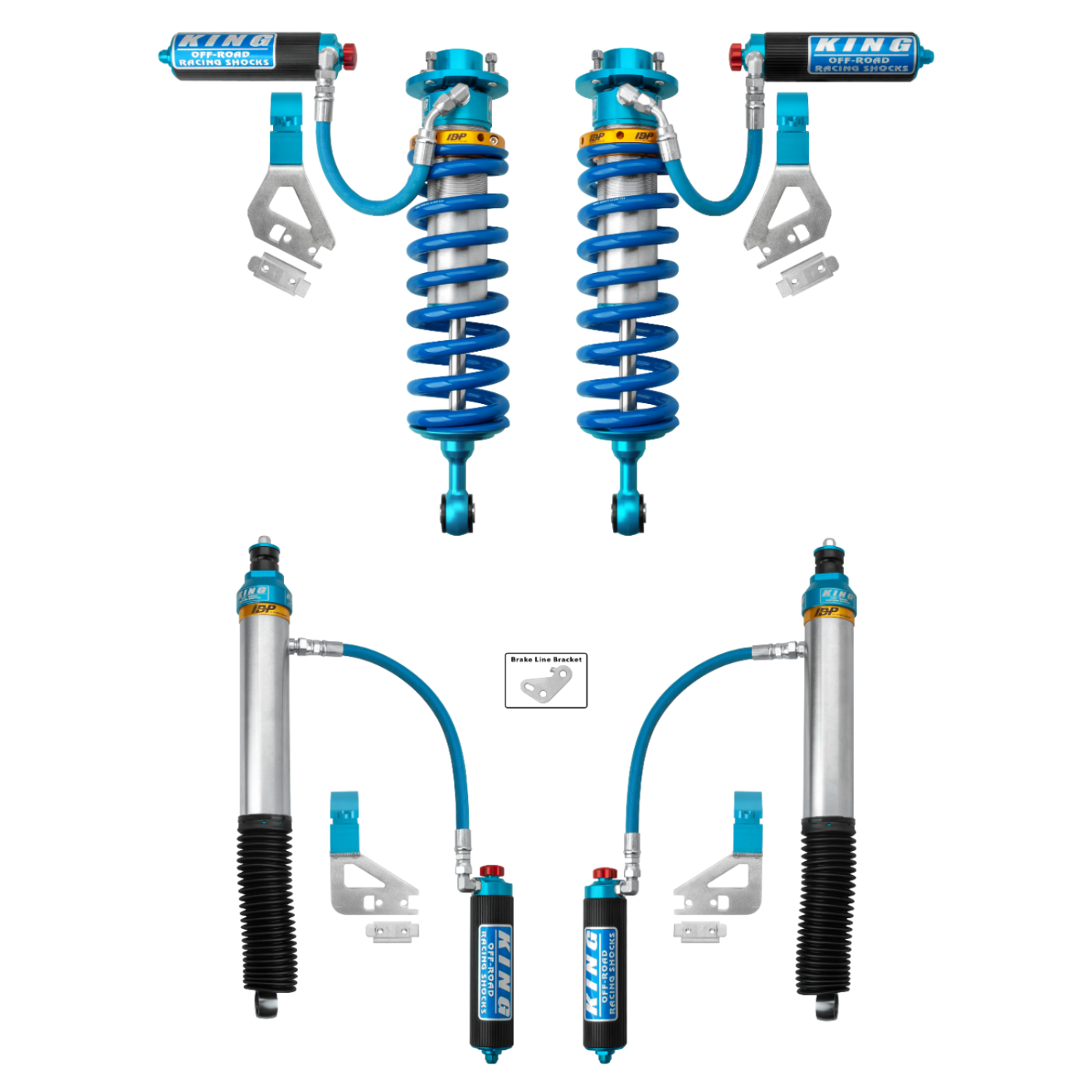 2022+ Toyota Tundra King 3.0 Shock Package Front View