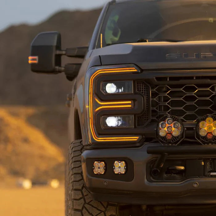 23-26 Ford Super Duty LUXX-Series LED Projector Headlights Black