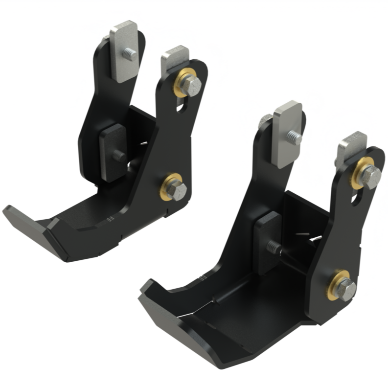 '24 LC250 Rear Shock Mount Skids Front View