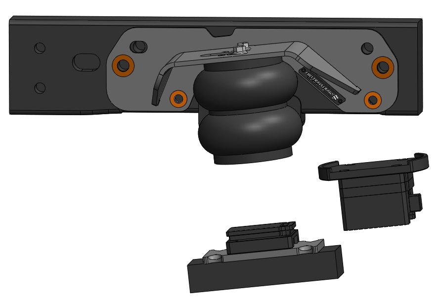 2011-2019 GM/CHEVY 2500/3500 Air Bag Kit Front View