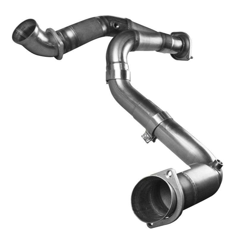 3" SS Comp. Only Y-Pipe. 2007-2008 GM Truck 4.8L/5.3L/6.0L. Connects to OEM. Front View