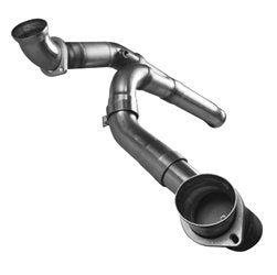 3" SS Competition Only Y-Pipe. 2011-2013 GM Truck 6.2L. Connects to OEM. Front View