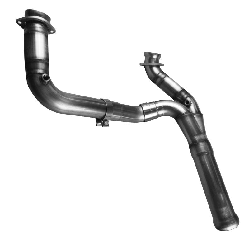 3" SS Competition Only Y-Pipe. 2011-2013 GM Truck 6.2L. Connects to OEM. Front View