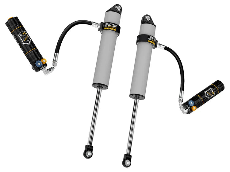 ICON 2011-2026 GM 2500/3500 HD, 0-2" Lift, Rear, V.S. 3.0 Series Shock Absorbers, Remote Reservoir w/ CDXS, Pair