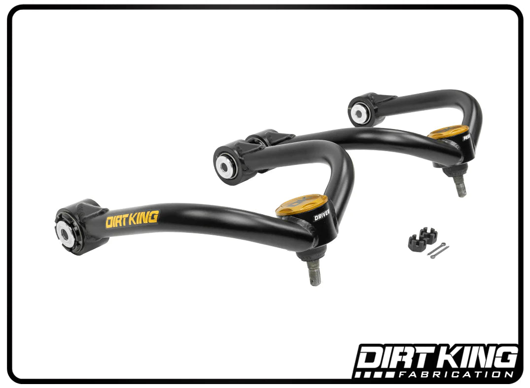 '04-23 Nissan Titan Dirt King 4130 Balljoint Upper Control Arm Kit Display of included Parts