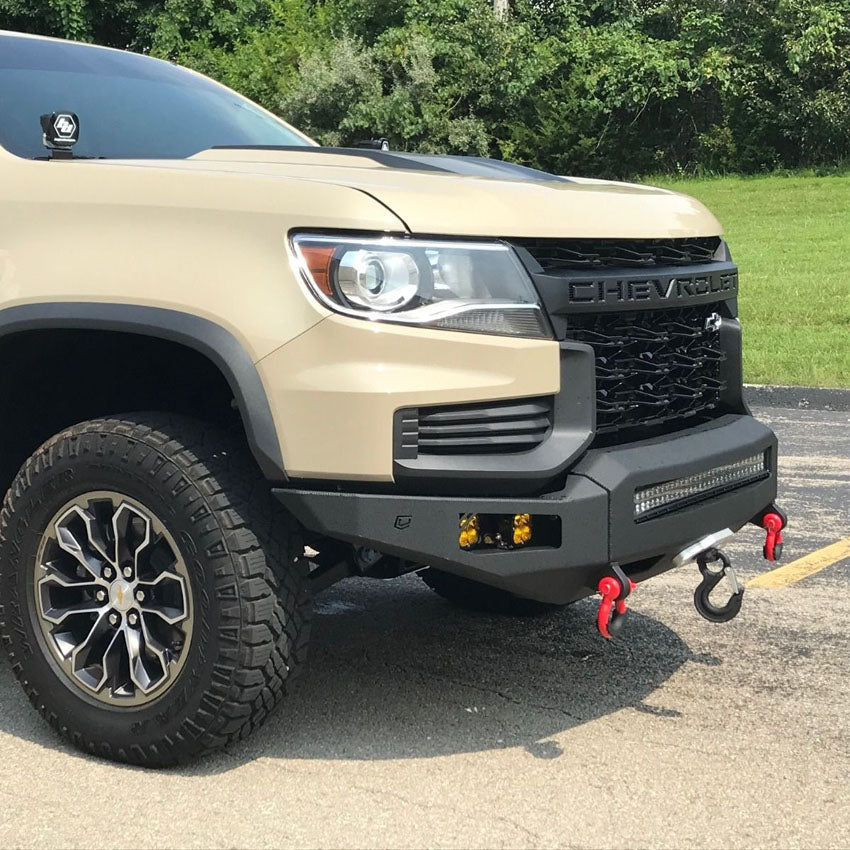 2021+ CHEVY ZR2 COLORADO OCTANE FRONT WINCH BUMPER Front View