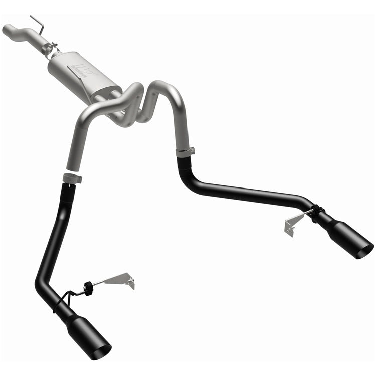MagnaFlow 2021-2025 Ford F-150 Street Series Cat-Back Performance Exhaust System Front View