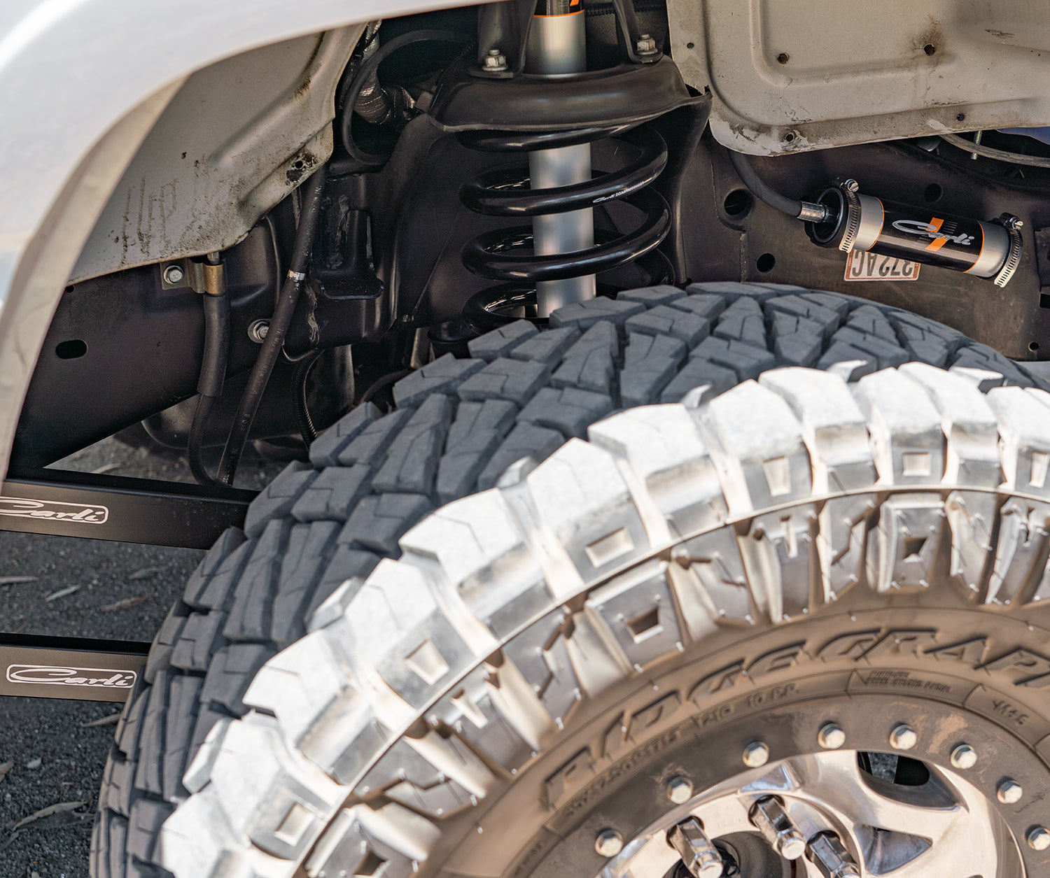 1994-2002 Ram 2500/3500 Backcountry Suspension System Close-up Display on vehicle