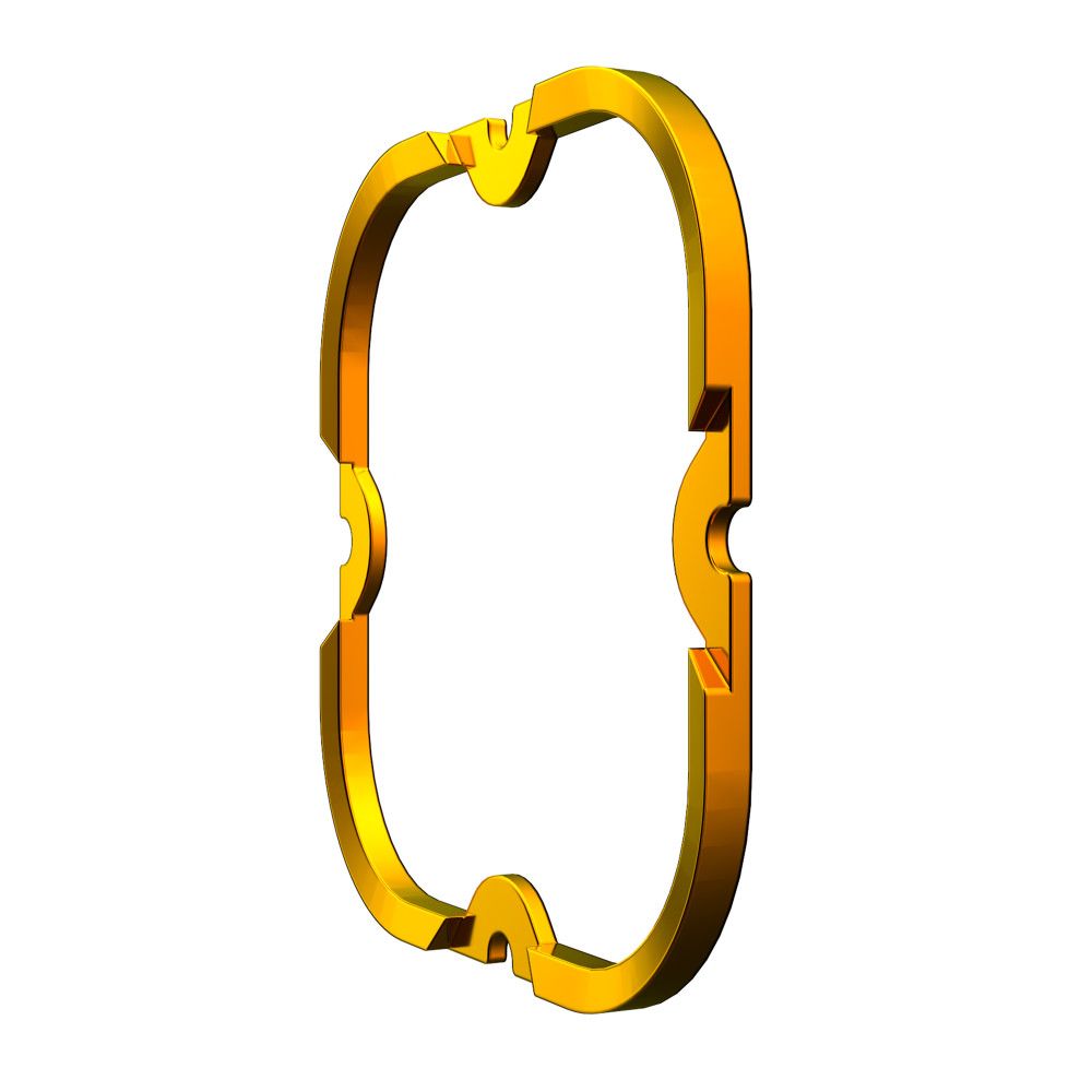KC HiLites FLEX ERA 4 | 1-Bezel Ring - ED Coated – Gold Front View