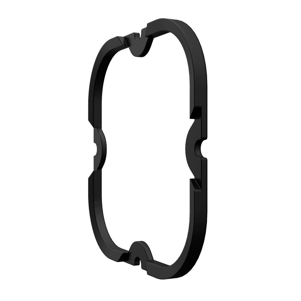 KC HiLites FLEX ERA 4 | 1-Bezel Ring - ED Coated – Black Front View