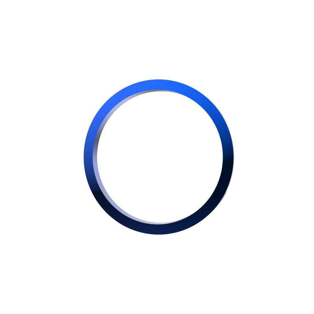 KC HiLites FLEX ERA 1 | Single Bezel Ring – Blue Front View