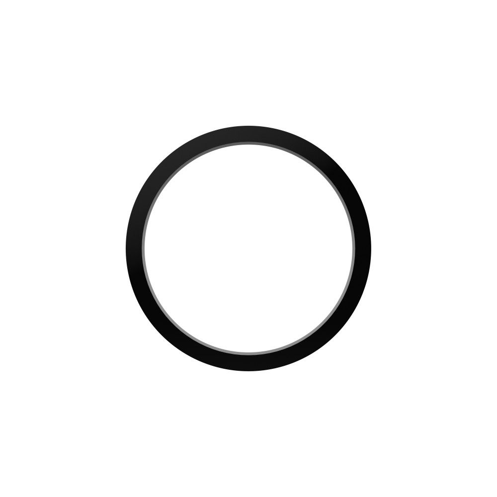 KC HiLites FLEX ERA 1 | Single Bezel Ring – Black Front View