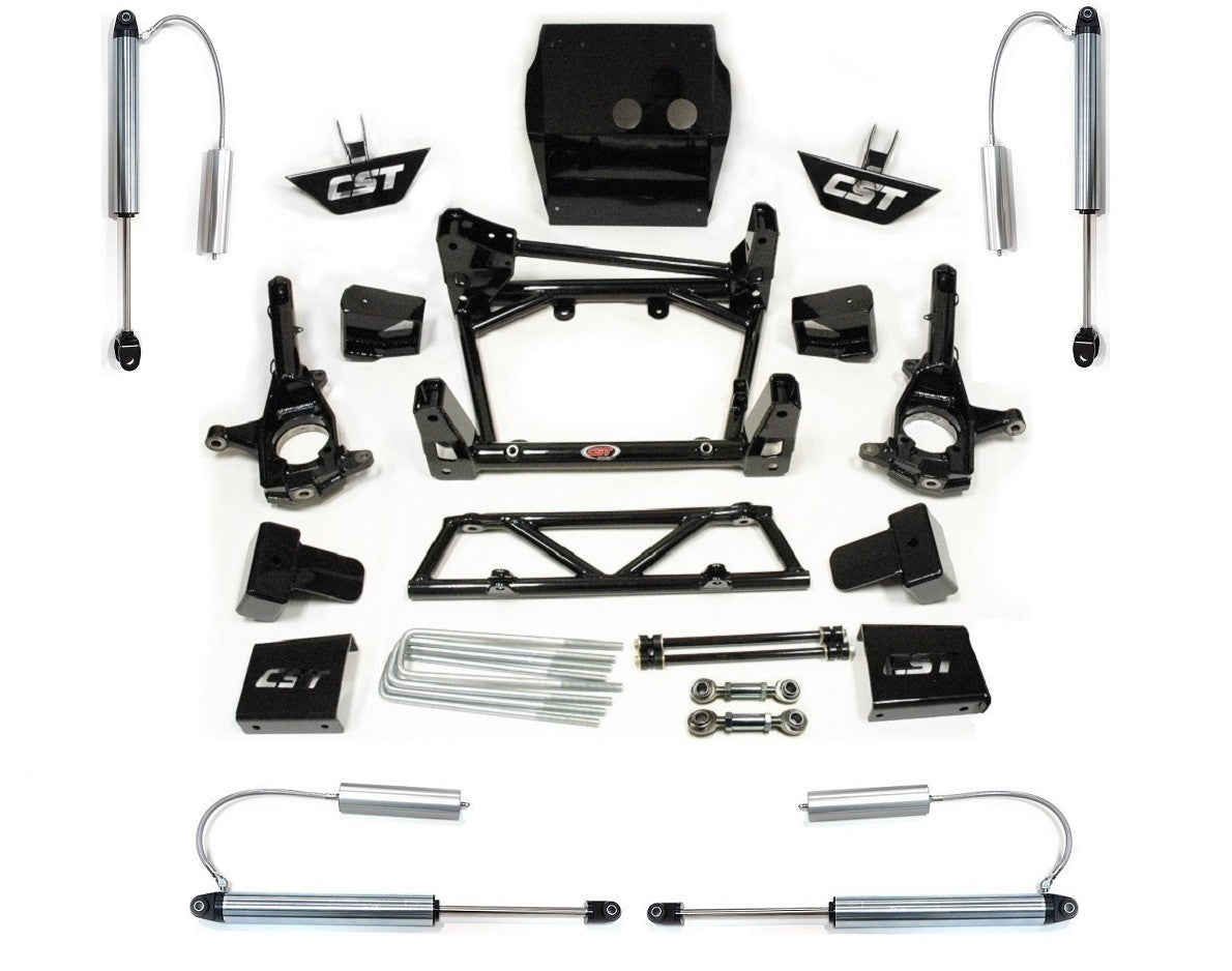 CST 11-19 GM 2500 / 3500 6-8″ Stage 5 Suspension System Front View
