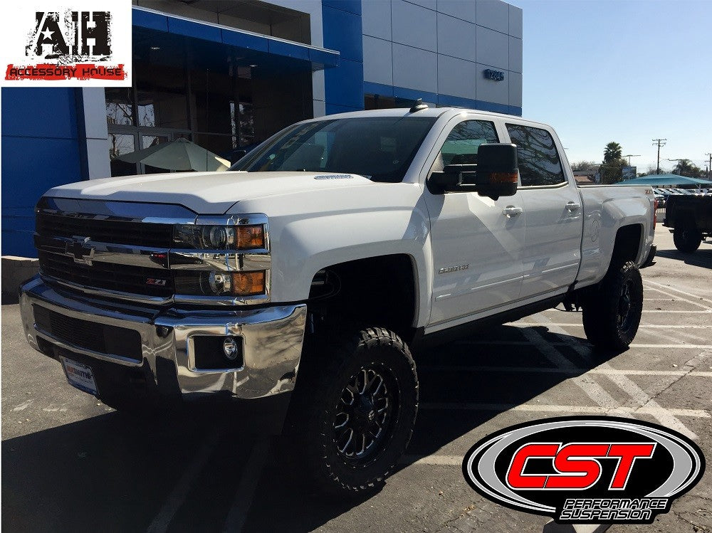 CST 11-19 GM 2500 / 3500 6-8″ Stage 8 Suspension System (Dual Shocks w/ Ball Joint UCA’s) Front View