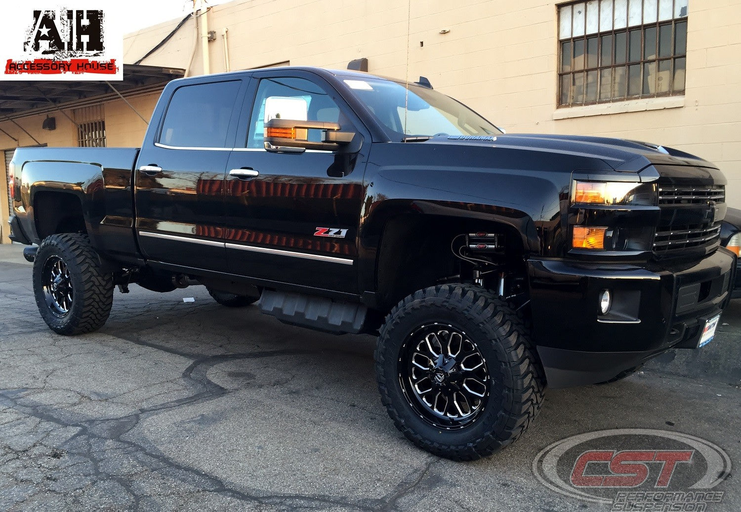 CST 11-19 GM 2500 / 3500 6-8″ Stage 8 Suspension System (Dual Shocks w/ Ball Joint UCA’s) Front View