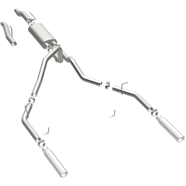 MagnaFlow Street Series Cat-Back Performance Exhaust System 16520 Front View