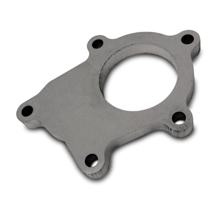 Mild Steel Turbo Outlet Flange for T3 5 Bolt Turbine Outlet External Wastegate only (2.25" I.D. opening) Front View