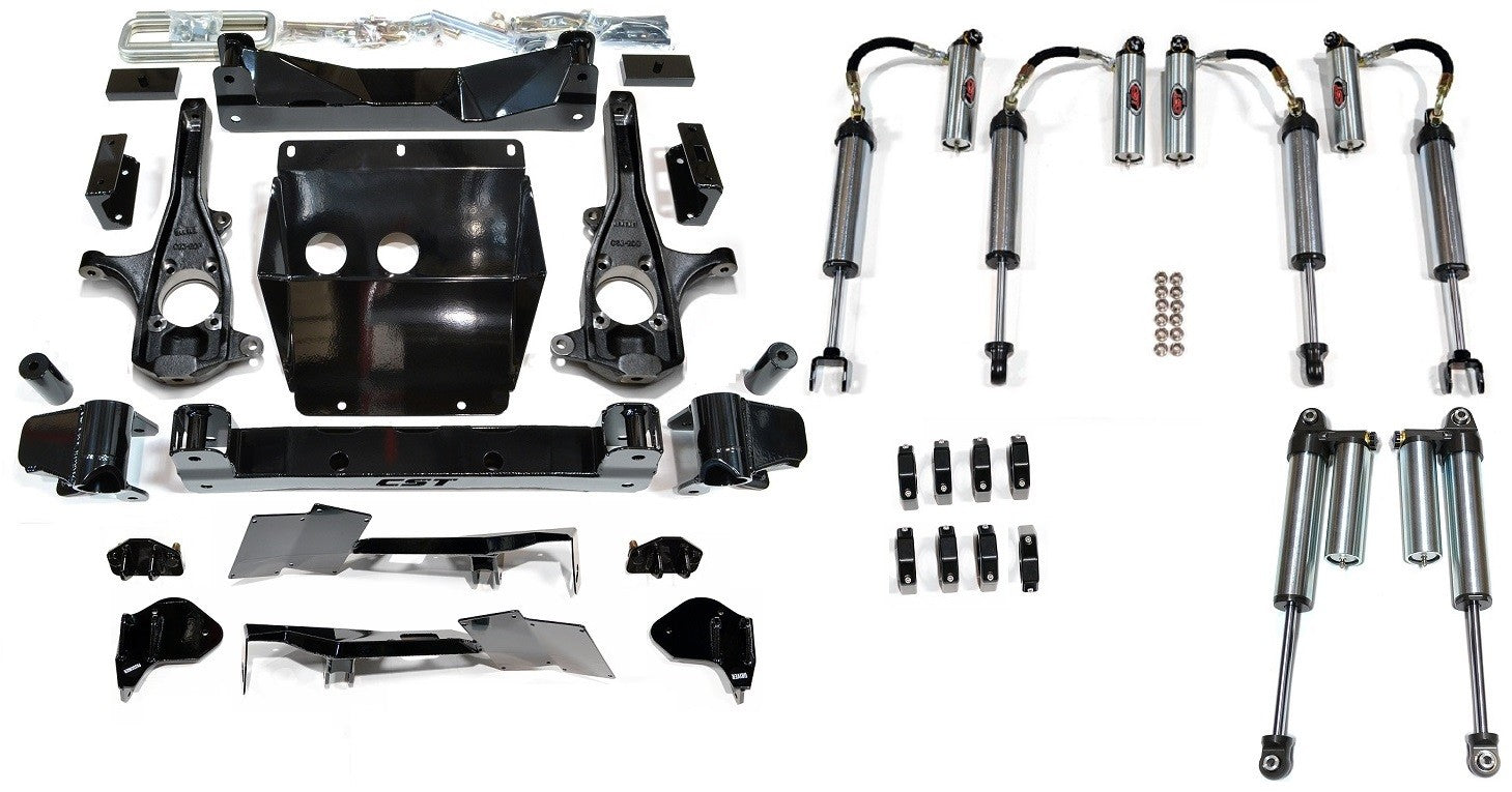 CST 11-19 GM 2500/3500 4-6″ Stage 11 Suspension System Front View