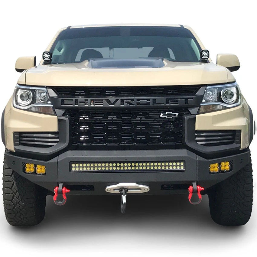 2021+ CHEVY ZR2 COLORADO OCTANE FRONT WINCH BUMPER Front View