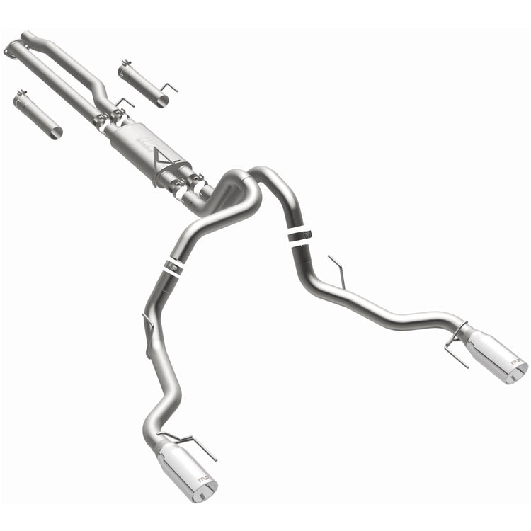 MagnaFlow 2017-2020 Ford F-150 Street Series Cat-Back Performance Exhaust System Front View