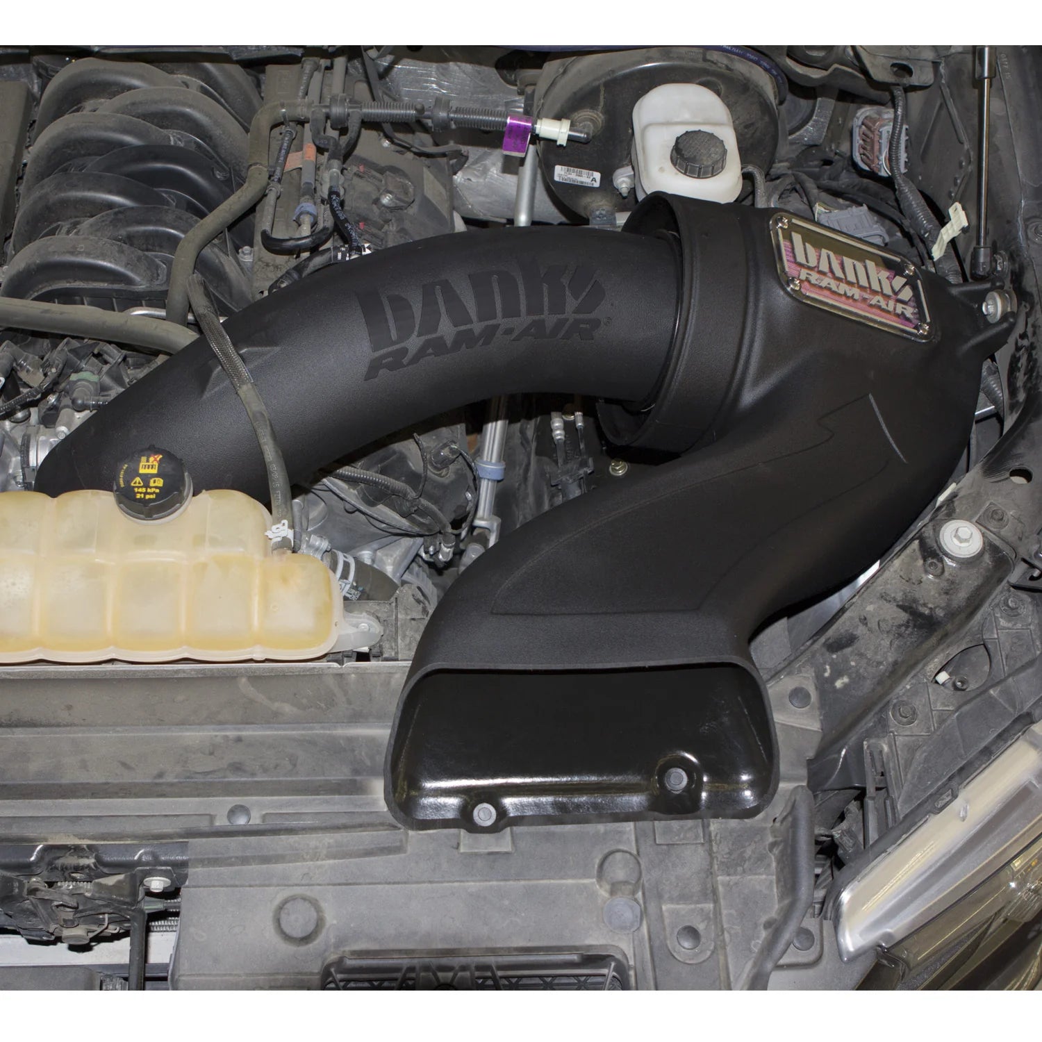 Banks Ram-Air® Big-Ass Oiled or Dry Filter, Cold Air Intake System Front View