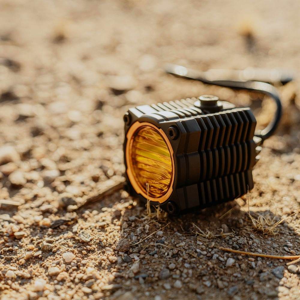 KC HiLites FLEX ERA 1 | Performance Yellow Spread Beam Lens Front View