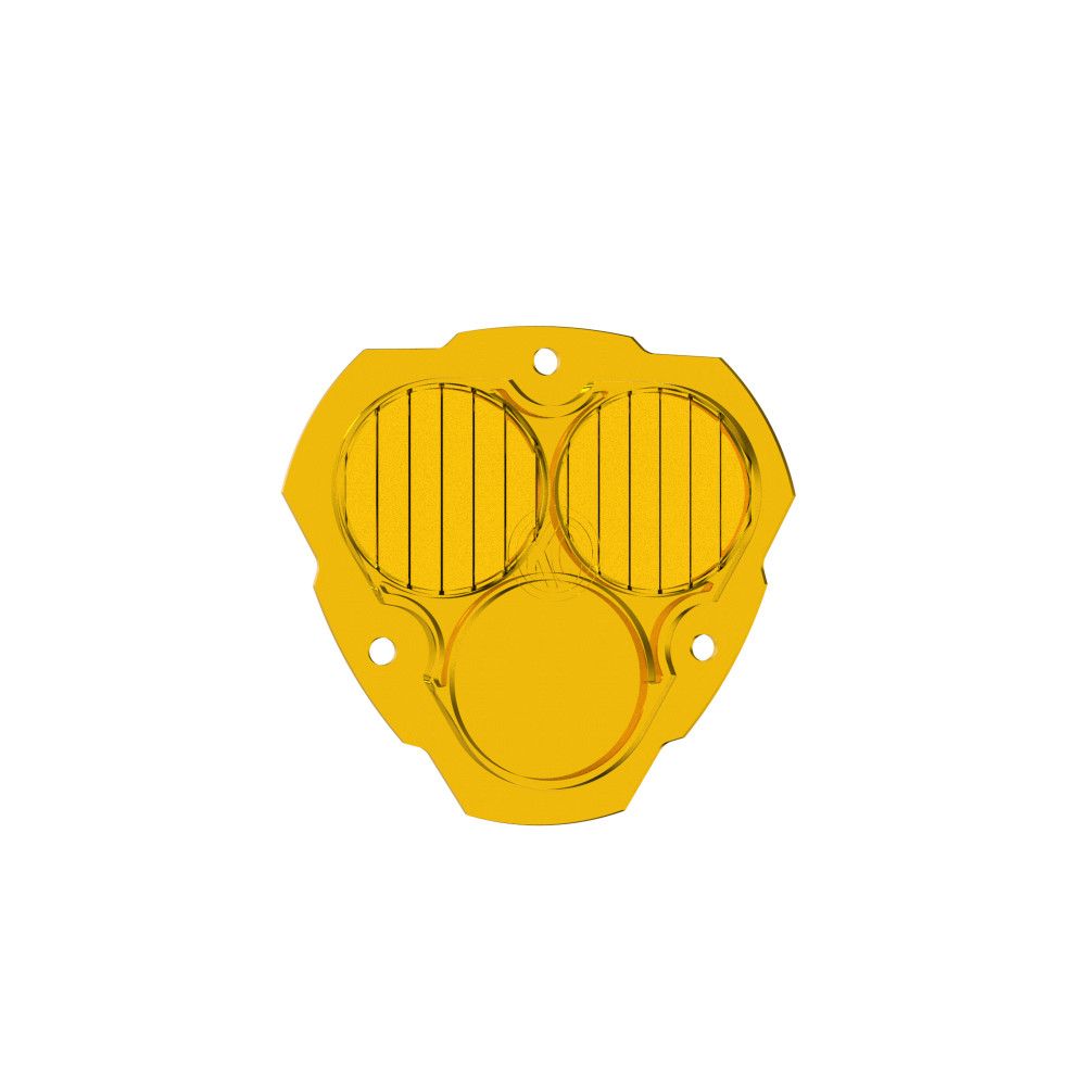 KC HiLites FLEX ERA 3 LED Light - Performance Yellow Combo Beam Lens Front View