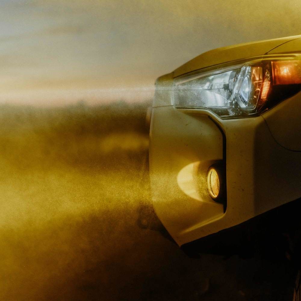 KC HiLites FLEX ERA 3 LED Light - Performance Yellow Combo Beam Lens Front View
