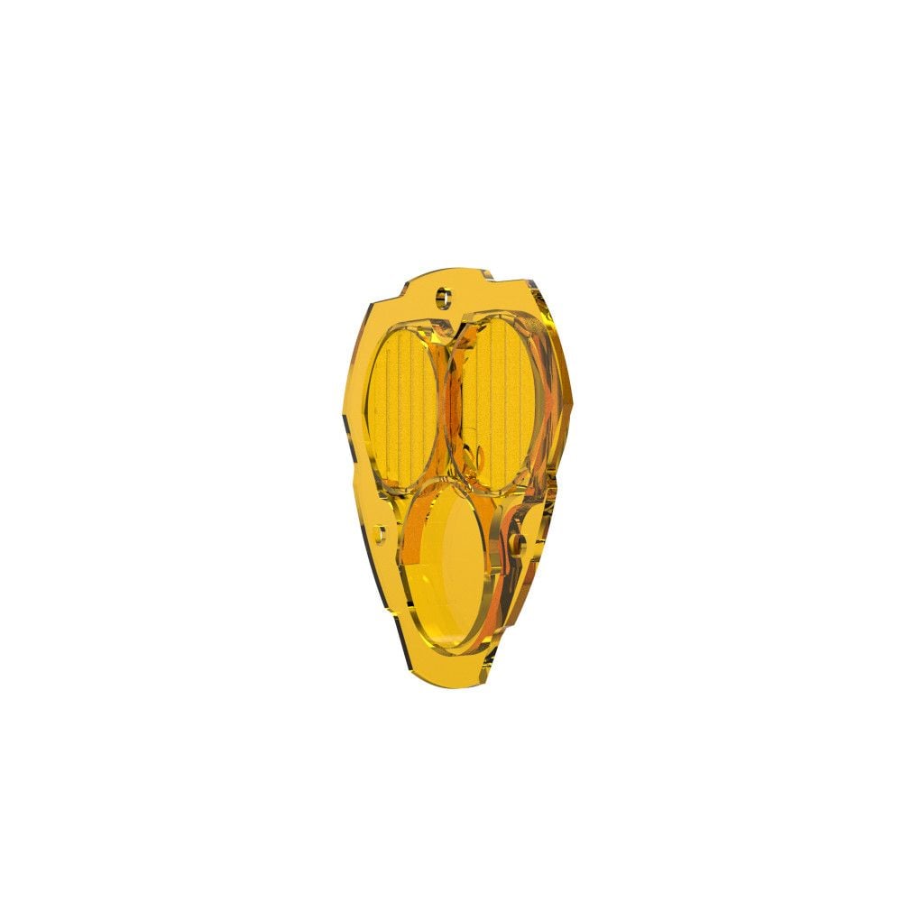 KC HiLites FLEX ERA 3 LED Light - Performance Yellow Combo Beam Lens Front View
