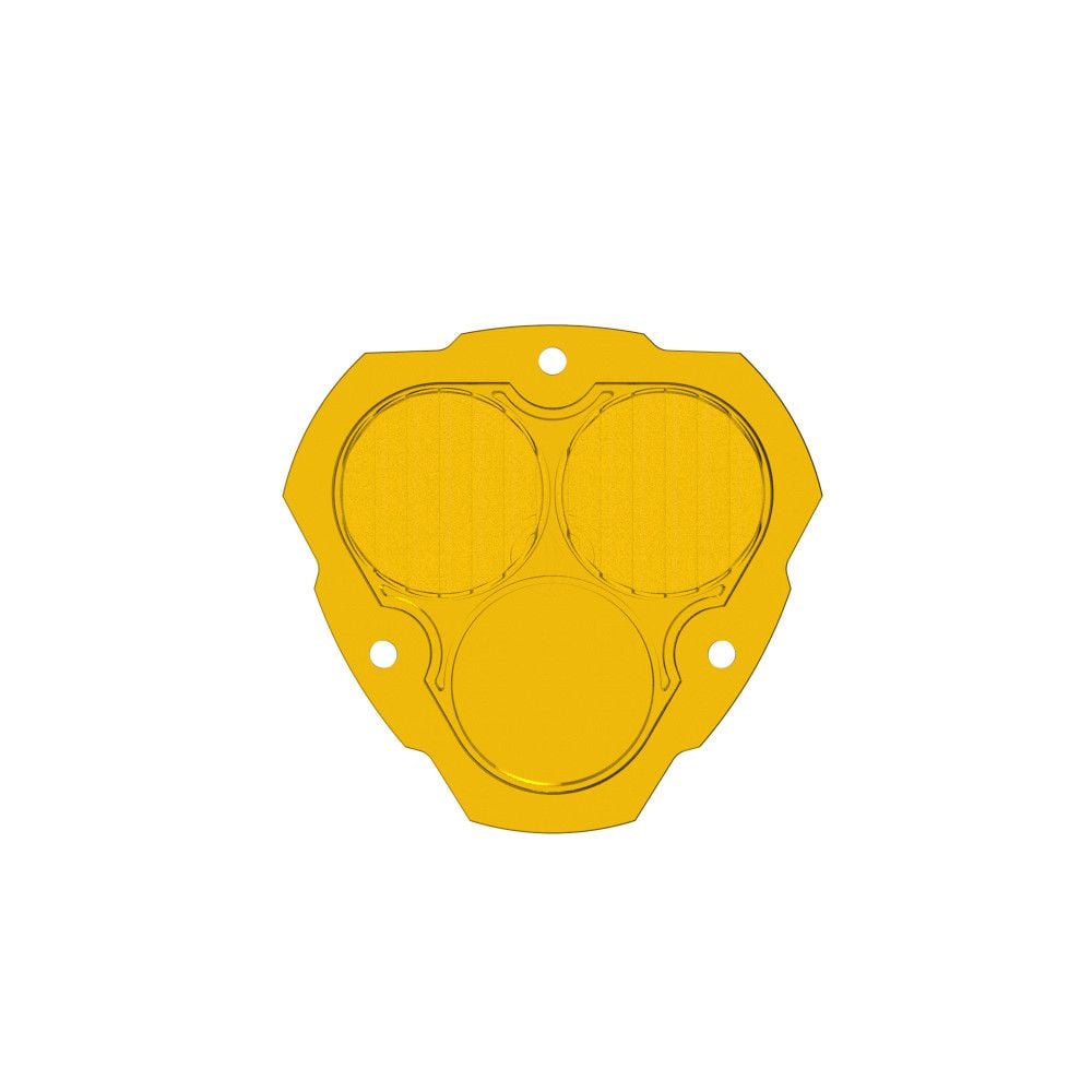 KC HiLites FLEX ERA 3 LED Light - Performance Yellow Combo Beam Lens Front View