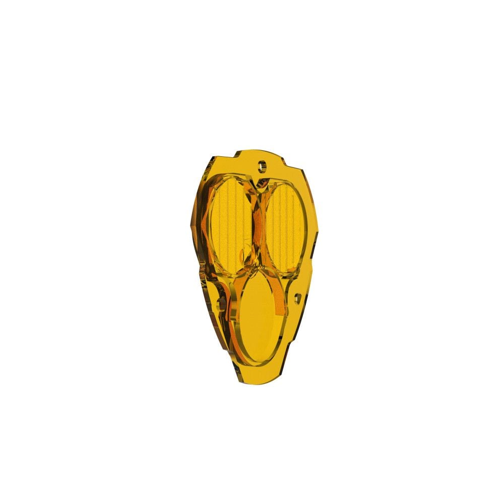 KC HiLites FLEX ERA 3 LED Light - Performance Yellow Combo Beam Lens Front View