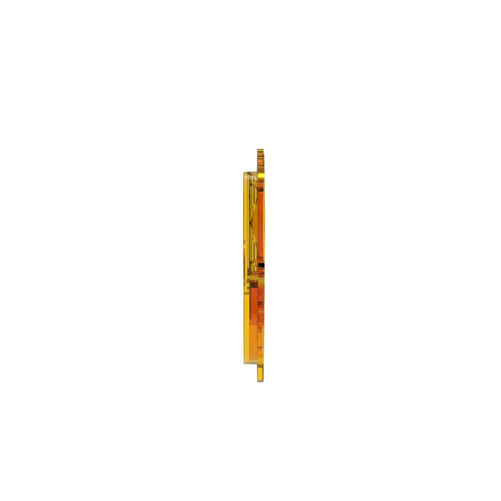KC HiLites FLEX ERA 3 LED Light - Performance Yellow Combo Beam Lens Front View