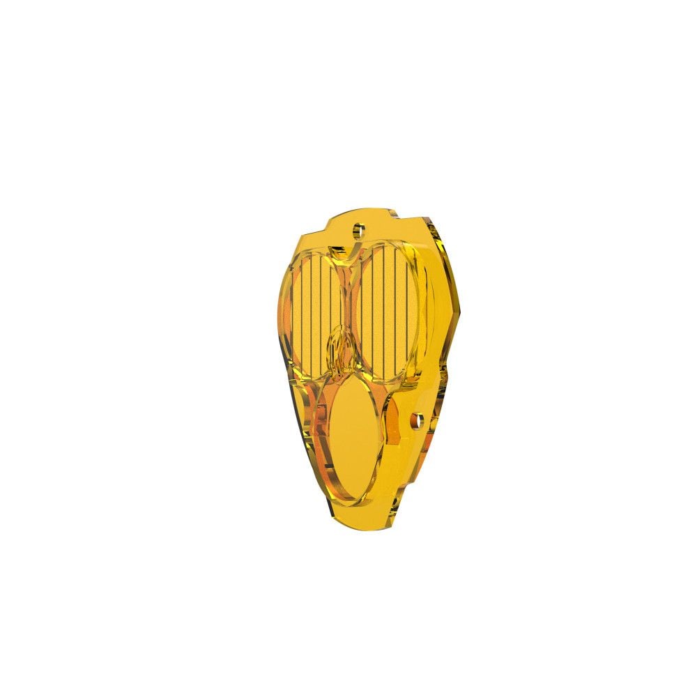 KC HiLites FLEX ERA 3 LED Light - Performance Yellow Combo Beam Lens Front View