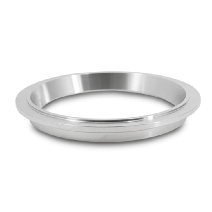 Stainless Steel Turbo Outlet Flange for Garrett GT47 / GTX47, GT50 / GTX50, GT55 / GTX55 with T4 Turbine Housing 130mm O.D. Flange, 115mm diameter mating ring (suits 4" O.D. tubing) Front View